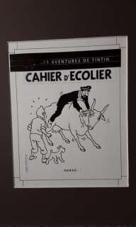 Studios Hergé | Tintin - Couverture cahier d’écolier - Tintin au Tibet (années 80/90) | Catawiki