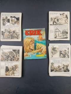Don Lawrence | Don Lawrence - 113x Tavole Originali "Erik Il Vichingo" + Albo a Stampa - (1968) | Catawiki