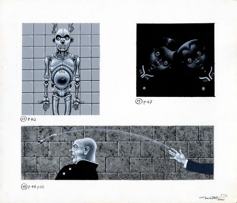 Jean-Michel Nicollet | ILLUSTRATION ORIGINALE POUR LA PUNITION DE LA MORT – 1 | Galerie Barbier