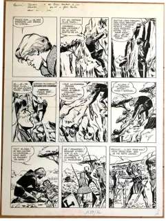 Sirius | Sirius - Planche originale - Les Timour T23 - L’Or du gouffre - (1968) | Catawiki