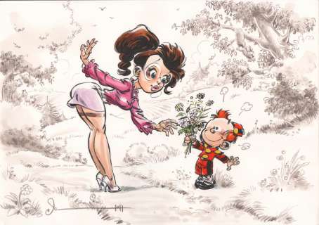Dan (Verlinden) - Le Petit Spirou, illustration Ã  l‘encre de Ch…