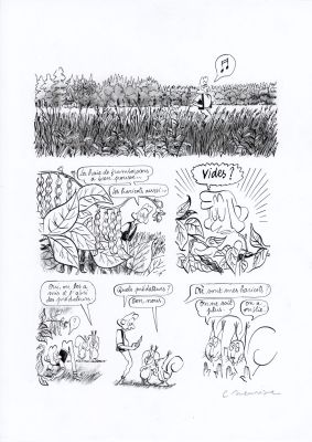 Catherine Meurisse | LE CLAN DE WALDEN – PLANCHE ORIGINALE 32 | Galerie Barbier