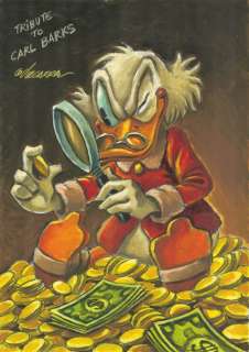 Joan Vizcarra | $crooge McDuck - Tribute to Carl Barks - Original Painting - Joan Vizcarra - Acrylic Art - Original Artwork | Catawiki