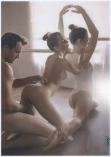 Calas, J.M. | Jean Michel Calas - Dessin original en couleur - Fantasme de ballerine - Format dessin: 21 x 29,7 cm. - (2022) | Catawiki