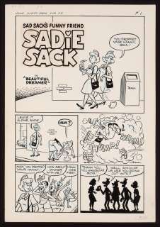 Original Art from Harvey Hits #93 (1965) Complete 5-Page Story ’Beautiful Dreamer’ | mycomicshop.com