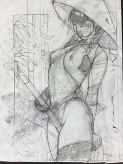 Michetz, Marc | Michetz, Marc Dessin original - Geisha - (2022) | Catawiki