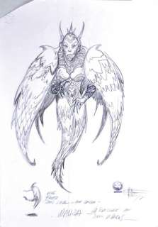 Druillet, Philippe | La sorcière aux deux visages Grand dessin au crayon | Cornette de St Cyr