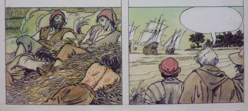No Rp - Manara, Milo | No RP - Manara, Milo - Original colour strip - Columbus - (1992) | Catawiki