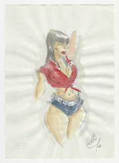 Giulio De Vita - Giulio De Vita - illustrazione originale "Pin-up Girl" - (2004)