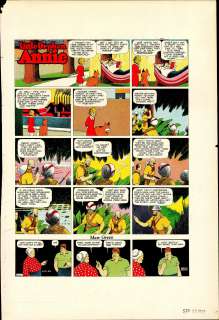 Gray - LITTLE ORPHAN ANNIE, Sunday Color Proof (09/13/1942) NO RESERVE! | Russ Cochran