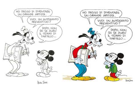 Silvia Ziche | Topolino 2972 - Silvia Ziche - illustrazione originale "Che aria tira a... Topolinia" - (2012) | Catawiki