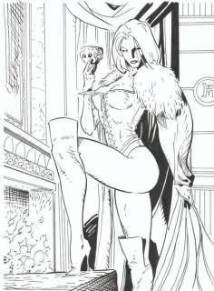Alpuente, Eduardo - X-Men, Emma Frost, the White Queen - - Dibujo original - (2020)