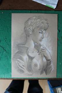 Renaud | Jessica Blandy - Pastel érotique - Format: 21 x 29,7 cm. | Catawiki