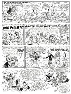 Dany | Olivier Rameau, Le canon de la bonne humeur, planche originale à l’encre de chine pour cet album paru en 1983 au Lombard. | Septimus