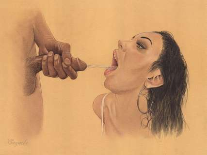 Daniel Cayuela | Daniel Cayuela - Original drawing - ’Thirsty’ - With COA - (2022) | Catawiki