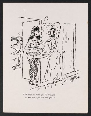 Jack Chism | He Says to Tell You.. Gag Strip by Jack Chism | mycomicshop.com (Buy It Now)