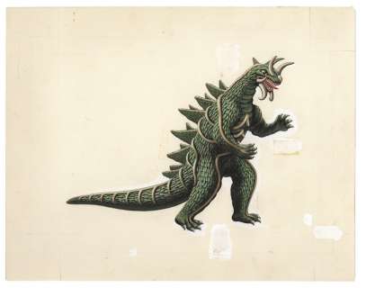 Yoshio Watanabe Hand-Drawn Illustration Spectreman Baron Zaurus | Mandarake (Big Web)