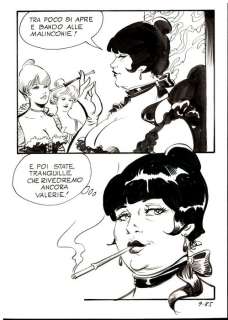 Leone Frollo | Casino n. 9 - Leone Frollo - Tavola Originale "Per amore di una p....ana" - Page volante - Exemplaire unique - (1985) | Catawiki