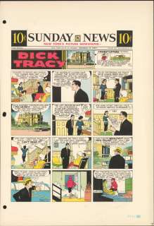Gould - DICK TRACY, Sunday Color Proof (09/15/1957) | Russ Cochran