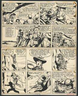 Victor Hubinon - Planche originale, numérotée 74, prépubliée dans Pilote n°277 du 11 février 1965 - La Piste de l‘Ivoire - Tiger Joe