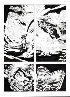 Mario Janni - | Mario Janni - 4x Tavola Originale - Nathan Never Maxi n. 17 "Inferno verde" - (2019) | Catawiki