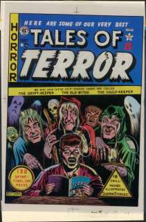 Feldstein - TALES OF TERROR, Cover, 4 Color Sep (1980s) NO RESERVE! | Russ Cochran