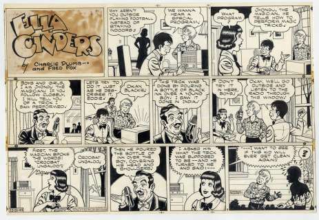 Plumb - ELLA CINDERS, Sunday Page Art (12/11/1949) | Russ Cochran