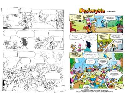 Miguel Fernández Martinez | Donald Duck D 2017-160 - "Park Bandit" - Signed Original Inked Riddle One-Pager by Miguel Fernández - (2017) | Catawiki