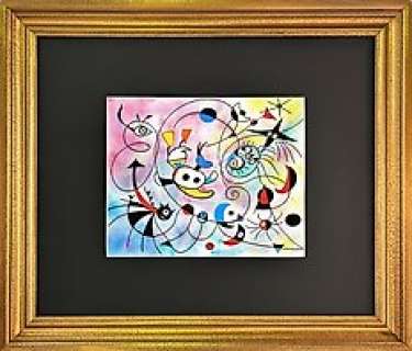 Tony Fernandez, Disney Artist | Donald Duck Inspired By Joan Miró’s "Morning Star" (1940) - Original Painting - Tony Fernandez Signed - Framed - Original Art - 64x3x55 cm - No reserve price! | Catawiki