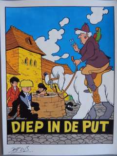 Studio Jef Nys - Original cover in colour  - Jommeke  - Diep in de Put  - (2003)