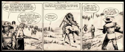 Kresse, Hans | Kresse, Hans - Originele strook - Matho Tonga - De Laatste der Mandan’s - (1953/1969) | Catawiki