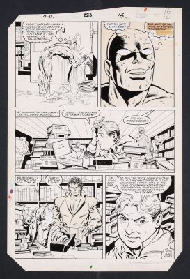 Kim Demulder, David Mazzucchelli | Original Art from Daredevil #223 (1985) Page 16 Pencils by David Mazzucchelli, Inks by Kim DeMulder | mycomicshop.com