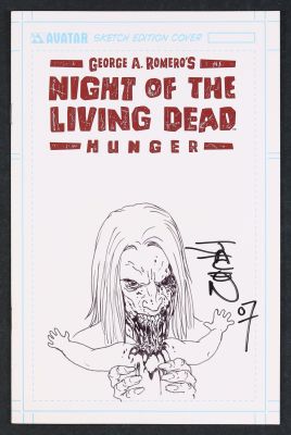 Jacen Burrows | Night of the Living Dead Hunger 1H (2007) Sketch Cover | mycomicshop.com