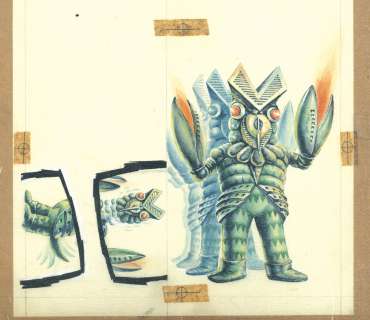 Ultraman Hand-Drawn Color Hanken Illustration