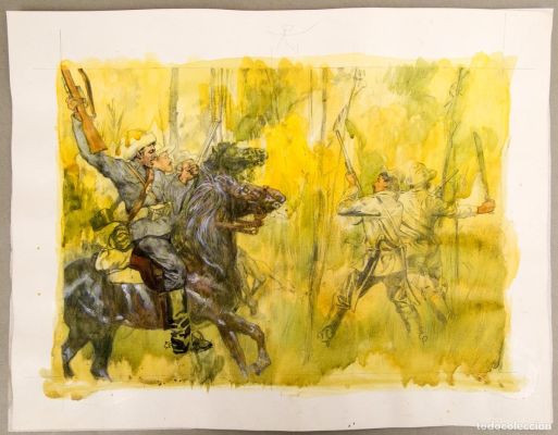 CARLES PRUNÉS - LA GUERRA DE CUBA - ILUSTRACIÓN ORIGINAL | todocoleccion (Buy It Now)