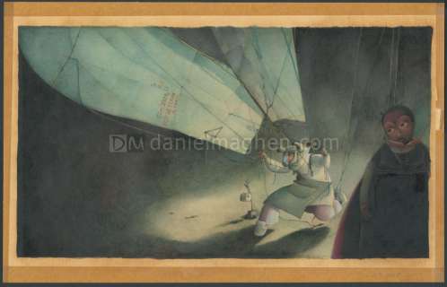 Rebecca Dautremer - Illustration originale publiée dans le livre " la tortue géante des Galapagos "