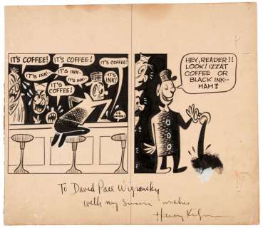 "MAD" COMIC BOOK CREATOR HARVEY KURTZMAN "SILVER LININGS" EARLY ORIGINAL ART. | Hake’s
