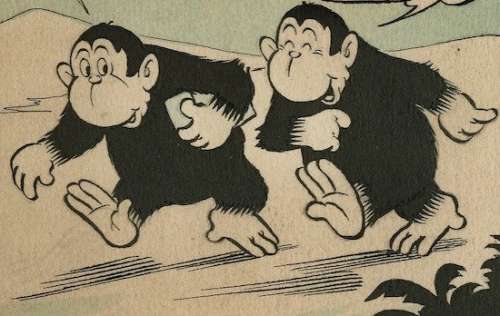 Marten Toonder (Studio’s) / Wim Lensen | Marten Toonder (Studio’s) / Wim Lensen - Originele pagina - Sim en Pans - (1948) | Catawiki