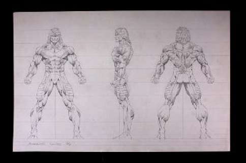 Bart Sears Signed Original X-Men Profiles Sketch | Taurus Auctions