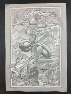 Jason Eden - Jason Eden - illustrazione originale "Elektra" firmata