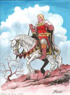 Bono, Fabio | Fabio Bono (De Rode Ridder) - Originele illustratie - Johan & Jago (De Rode Ridder) - Techniek: Oost-Indische inkt, Ecoline en Acrylverf - Page volante - (2023) | Catawiki