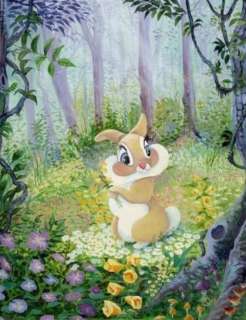 Dolfi Stoki | Bambi - Miss Bunny in Flowers Original Art by Dolfi Stoki - (2021) | Catawiki