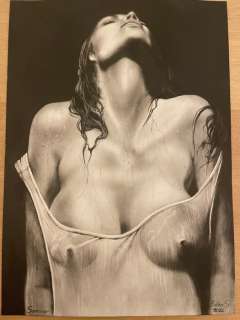 Svetlana Bedna | Svetlana Bedna - Original drawing - ‘Female body ’ - Size: 29 x 42 cm. - (2022) | Catawiki