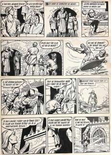 Willy Vandersteen / Frank Sels | Willy Vandersteen / Frank Sels - Originele pagina (p.25) - De Rode Ridder 20 - Kerwijn de Magier - (1964) - (1964) | Catawiki