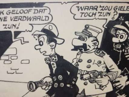 Buth | Buth - Thomas Pips - Het geheim van de vliegende schotels - originele strook (strook 15) - (1947) | Catawiki