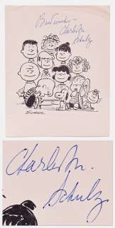 Charles Schulz Signed ’’Peanuts’’ Print -- Without Inscription | Nate Sanders