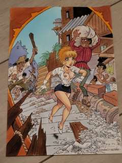 Gürsel, Gürçan | Gürsel, Gürçan - Dessin original couleur - Hommage à Walthéry | Catawiki