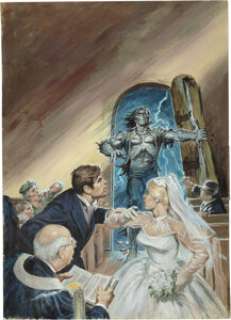 Earl Norem Tales of the Zombie #9 Cover Original Art (Marvel, 1975). If any zombie knows of any reason why -