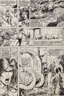 Barry Smith and Sal Buscema Conan the Barbarian #9 page 7 Original Art (Marvel, 1971). By Crom, it was pages -