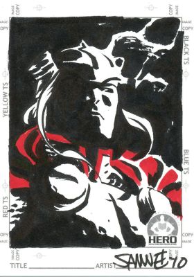Chris Samnee | Samnee - Thor Card Art | ComicArtFans Classifieds